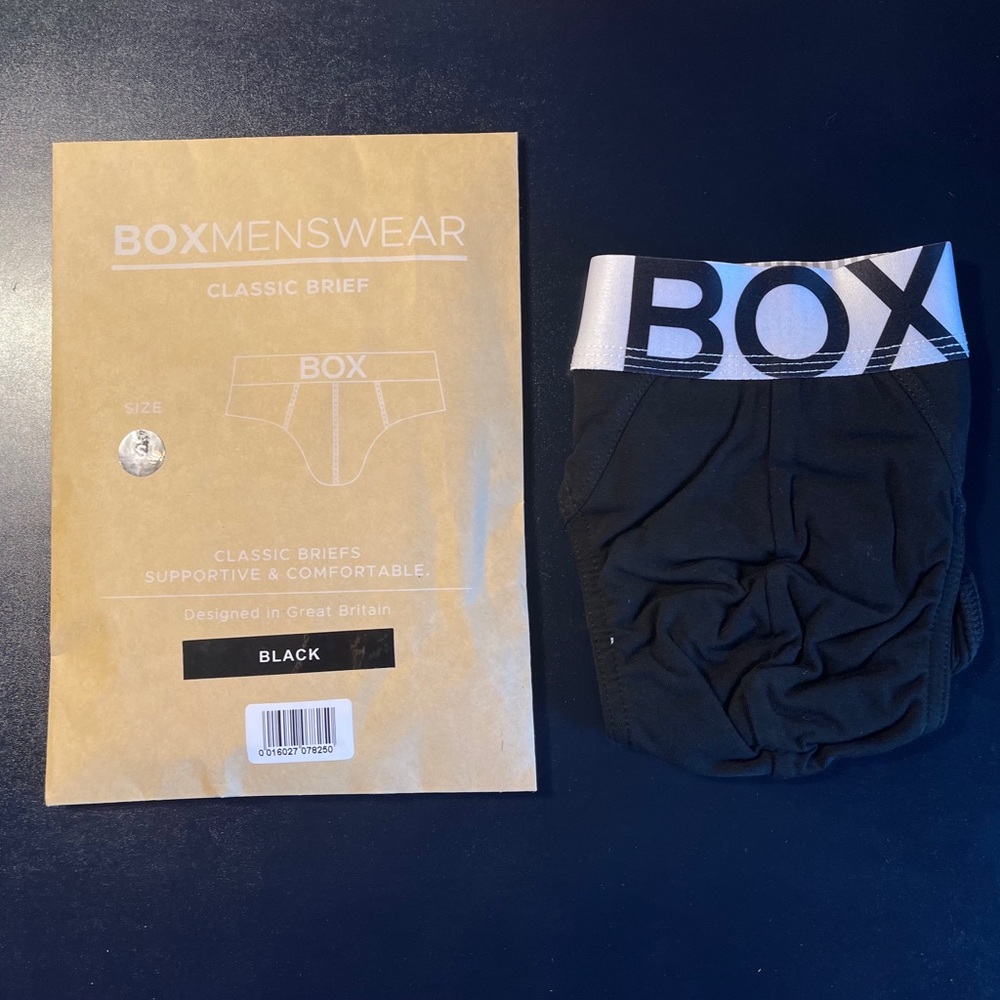 NWT BOW Menswear Black Brief